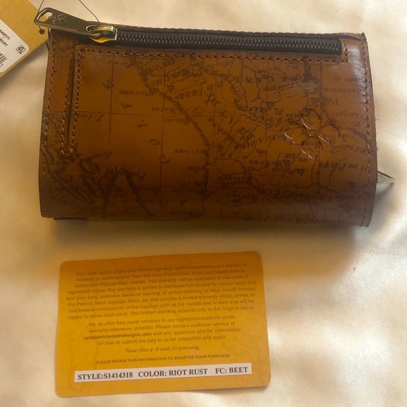 Patricia Nash | Bags | Patricia Nash Cametti Signature Map Print ...